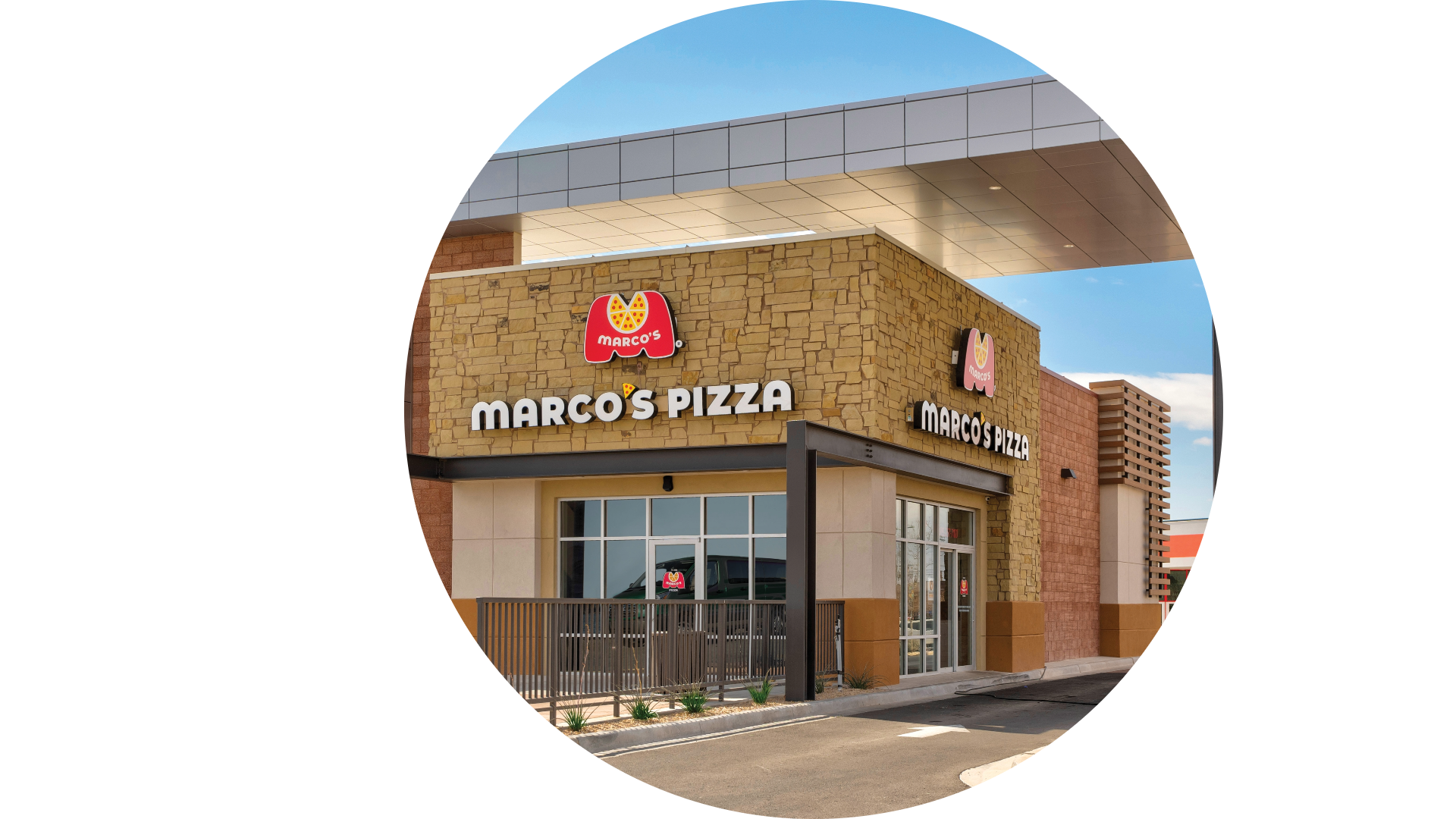 Marco's Store is accessible,  Parkable and visible